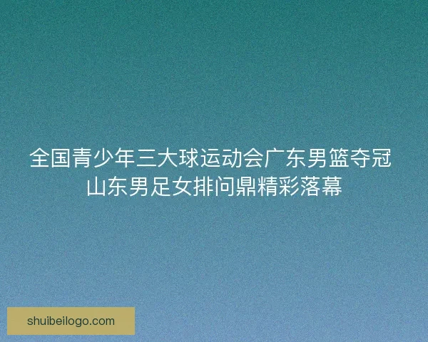 全国青少年三大球运动会广东男篮夺冠 山东男足女排问鼎精彩落幕 全国青少年三大球运动会广东男篮夺冠 山东男足女排问鼎精彩落幕